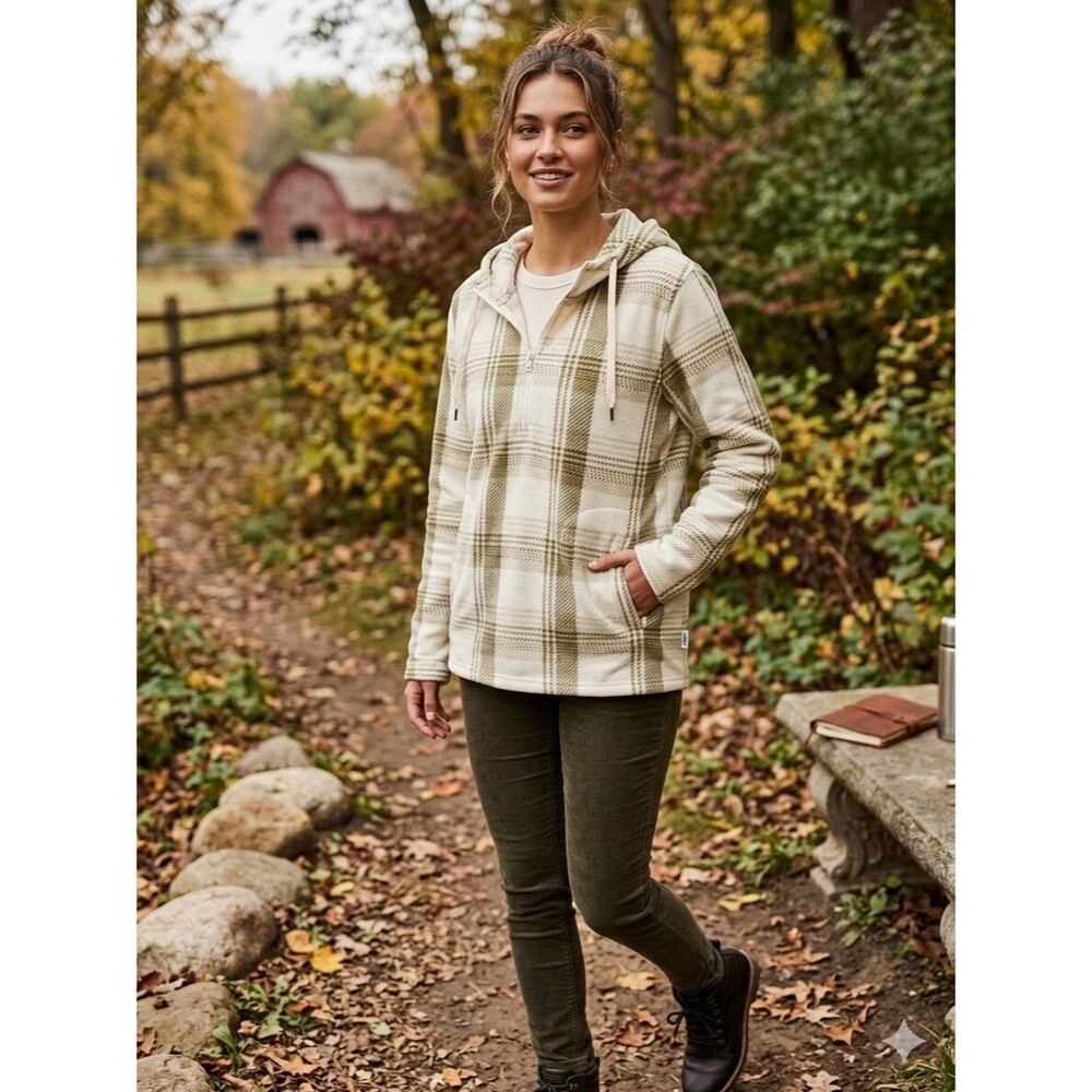 O'Neill Super Soft Polar Fleece Half Zip Pullover Hoodie 2XL XXL Women's